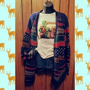 Super Big Almost Ugly Vintage 90s Winter Sweater